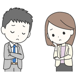 お悩み中のイラスト